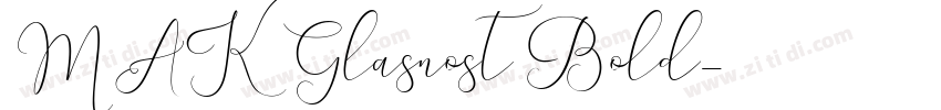 MAK Glasnost Bold字体转换